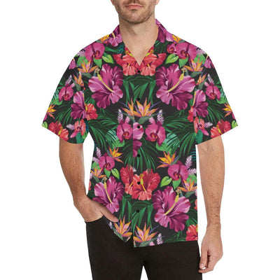 Hawaiian Flower Hibiscus tropical Men Hawaii Shirt