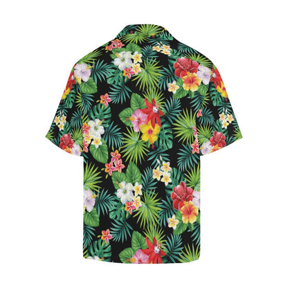 Hibiscus Hawaiian flower tropical Men Hawaii Shirt