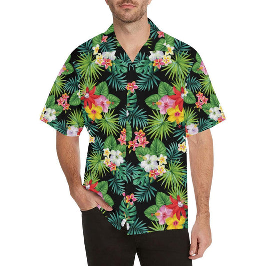 Hibiscus Hawaiian flower tropical Men Hawaii Shirt