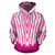 Flowing Pink paint Zebra All Over Print Hoodie