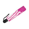 Flowing Pink paint Zebra Automatic Foldable Umbrella