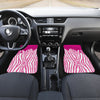 Flowing Pink paint Zebra Car Floor Mats