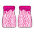 Flowing Pink paint Zebra Car Floor Mats