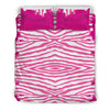 Flowing Pink paint Zebra Duvet Cover Bedding Set