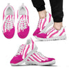 Flowing Pink paint Zebra Men Sneakers