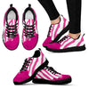 Flowing Pink paint Zebra Women Sneakers