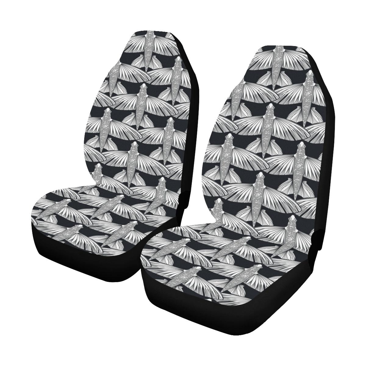 Flying Fish Pattern Print Design 03 Car Seat Covers (Set of 2)-JORJUNE.COM