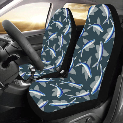 Flying Fish Pattern Print Design 04 Car Seat Covers (Set of 2)-JORJUNE.COM