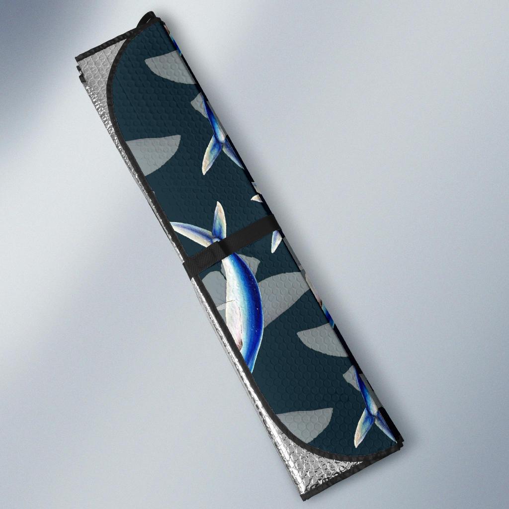 Flying Fish Pattern Print Design 04 Car Sun Shade-JORJUNE.COM