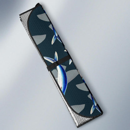 Flying Fish Pattern Print Design 04 Car Sun Shade-JORJUNE.COM