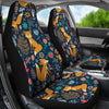 Fox Cute Jungle Print Pattern Universal Fit Car Seat Covers