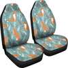 Fox Forest Print Pattern Universal Fit Car Seat Covers