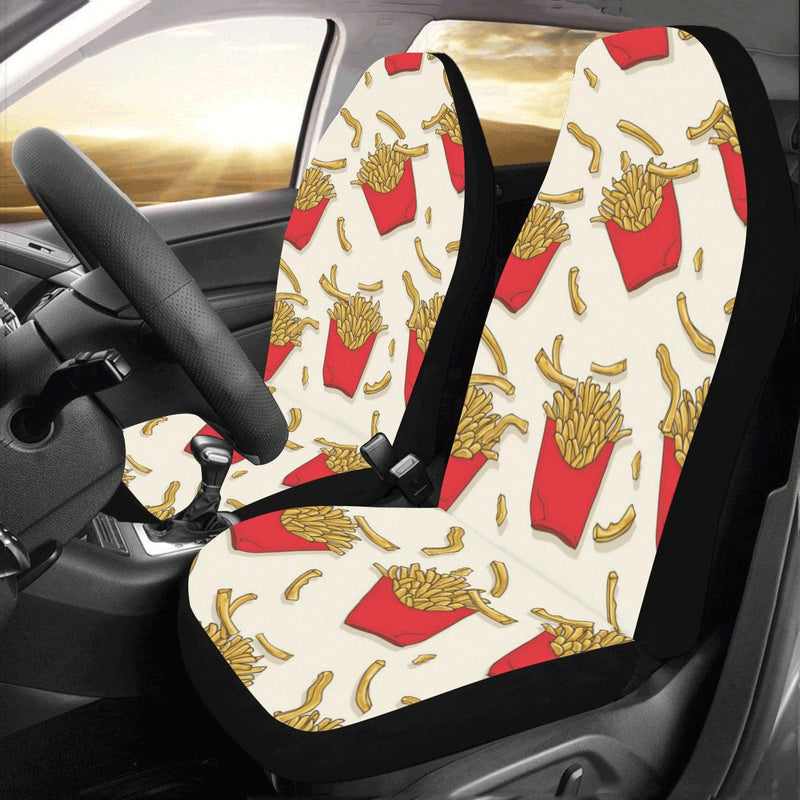 French Fried Pattern Print Design 01 Car Seat Covers (Set of 2)-JORJUNE.COM