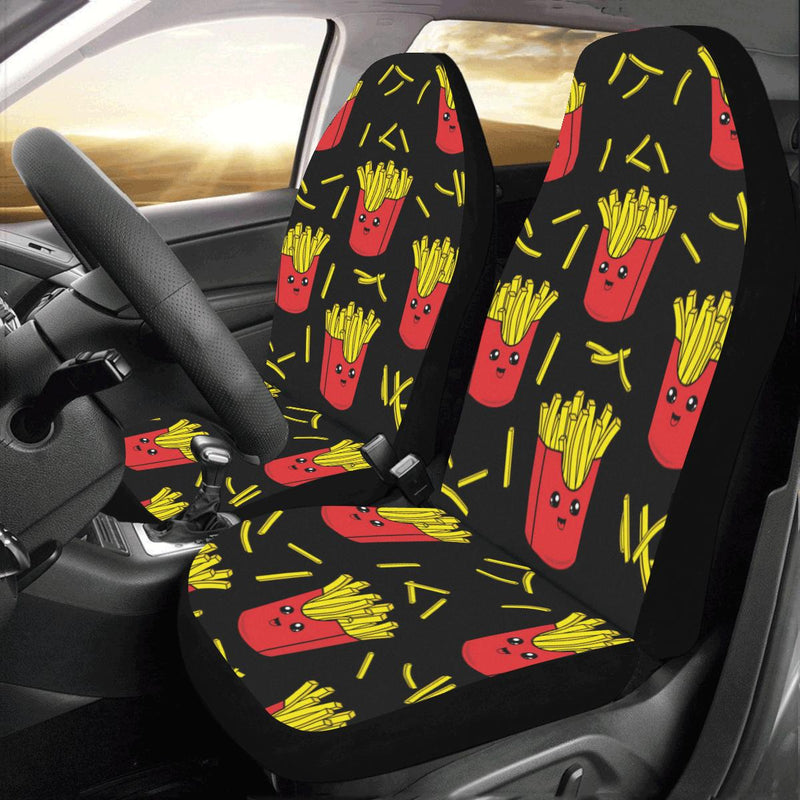 French Fried Pattern Print Design 03 Car Seat Covers (Set of 2)-JORJUNE.COM