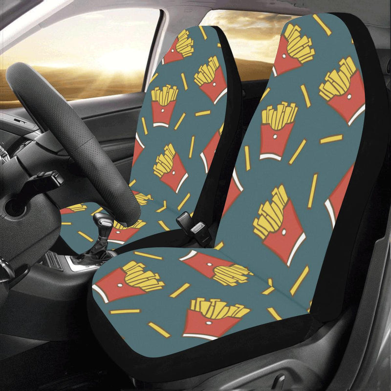 French Fried Pattern Print Design 04 Car Seat Covers (Set of 2)-JORJUNE.COM