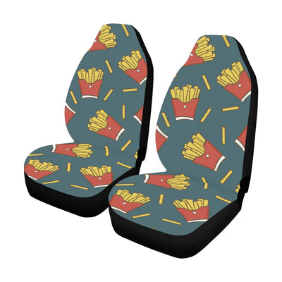 French Fried Pattern Print Design 04 Car Seat Covers (Set of 2)-JORJUNE.COM