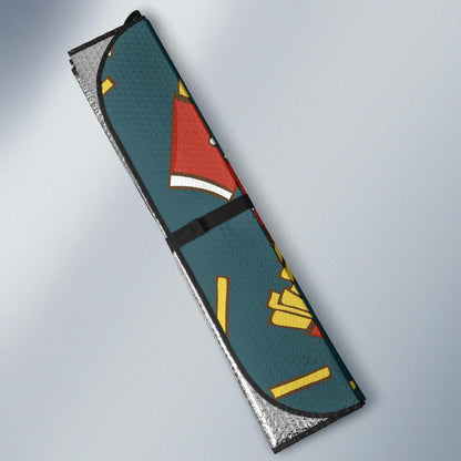 French Fried Pattern Print Design 04 Car Sun Shade-JORJUNE.COM