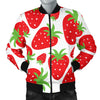 Strawberry Pattern Print Design SB01 Men Bomber Jacket