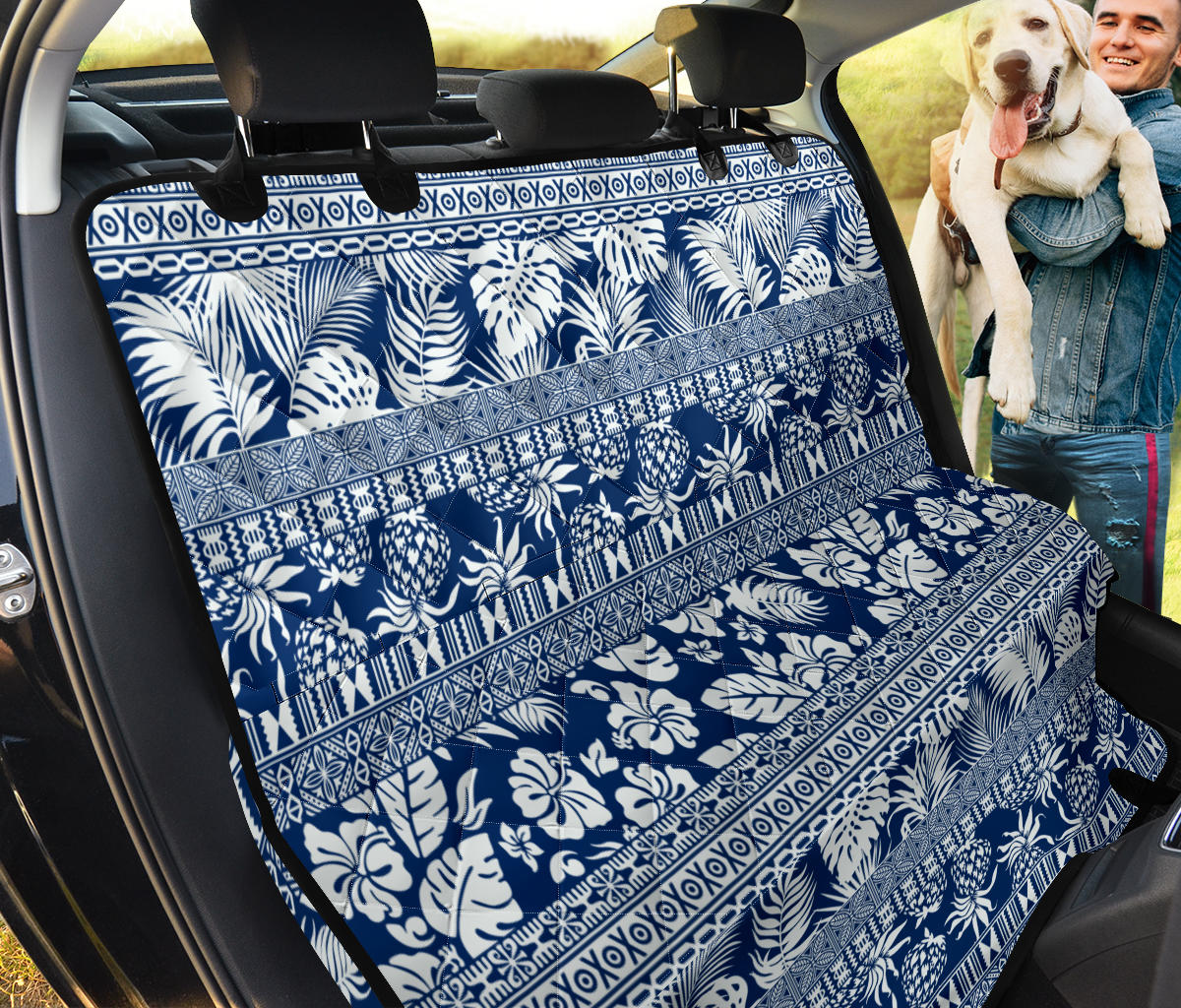 Hawaiian Themed Pattern Print Design H020 Rear Dog  Seat Cover
