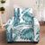 Pattern Tropical Palm Leaves Armchair Slipcover