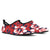 Red Hibiscus Pattern Print Design HB01 Aqua Water Shoes