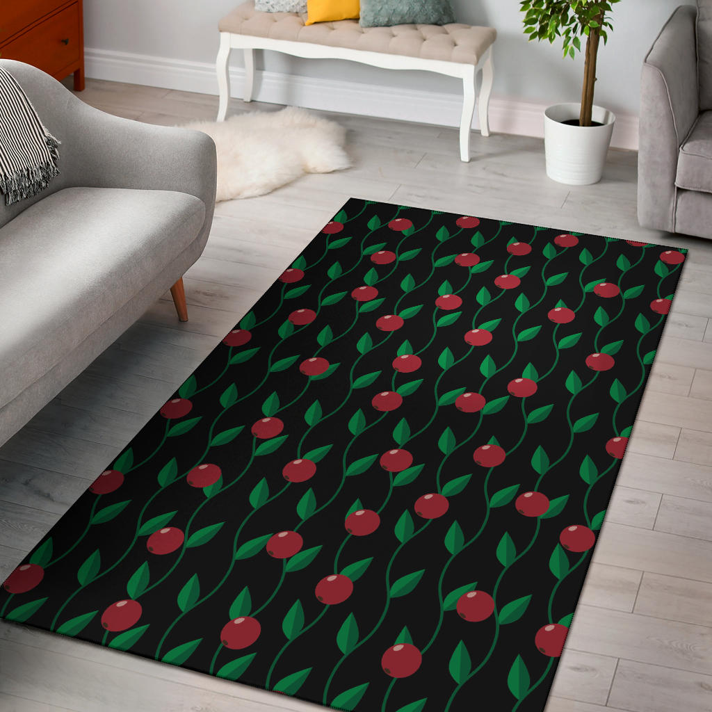 Cranberry Pattern Print Design CB01 Area Rugs