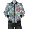 Butterfly Pattern Print Design 01 Women's Bomber Jacket