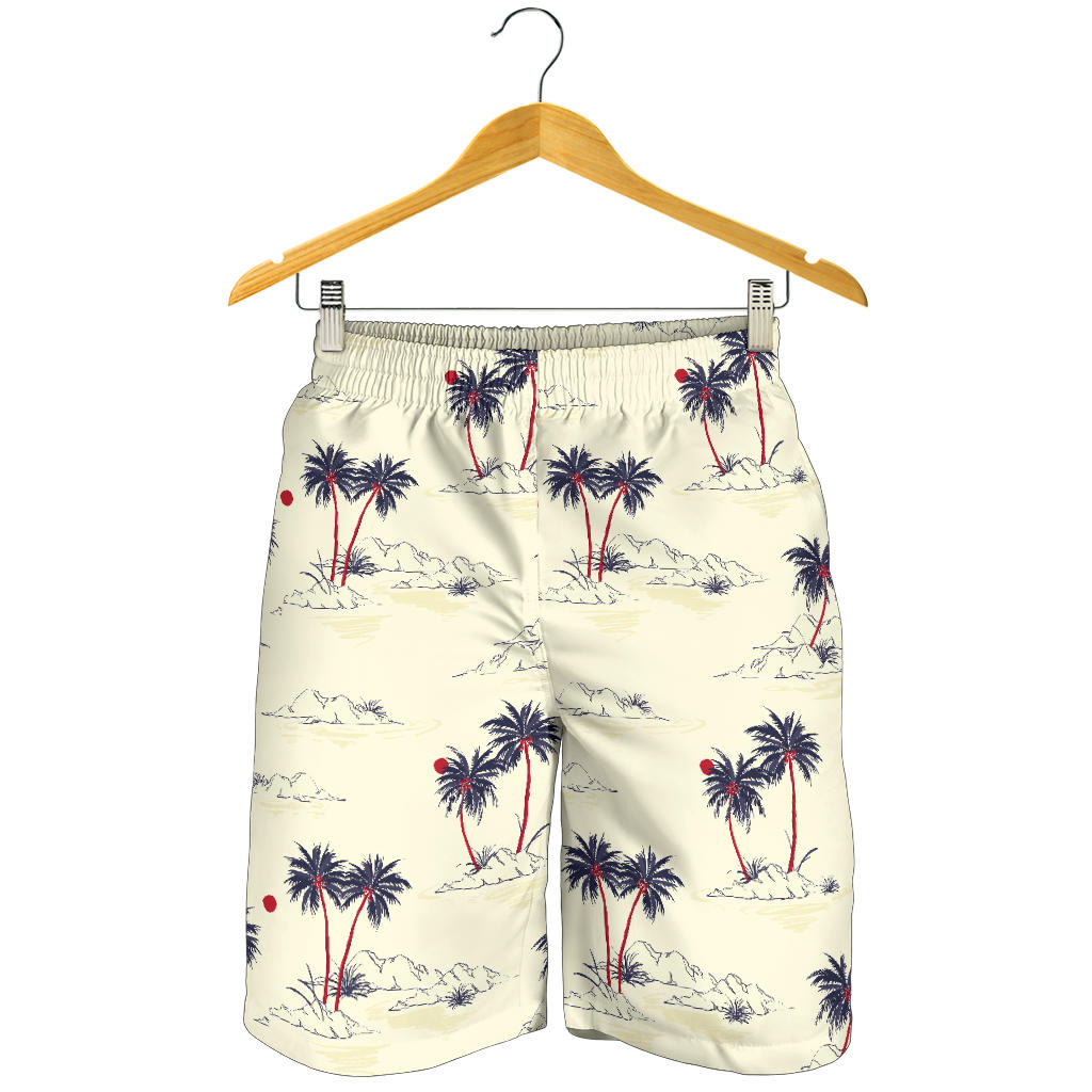 Palm Tree Pattern Print Design PT08 Mens Shorts