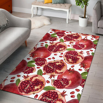 Pomegranate Pattern Print Design PG03 Area Rugs