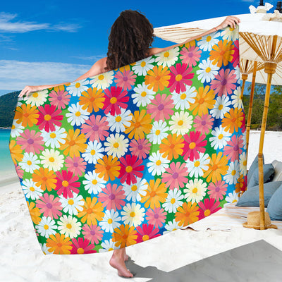 Daisy Pattern Print Design DS05 Sarong Pareo Wrap