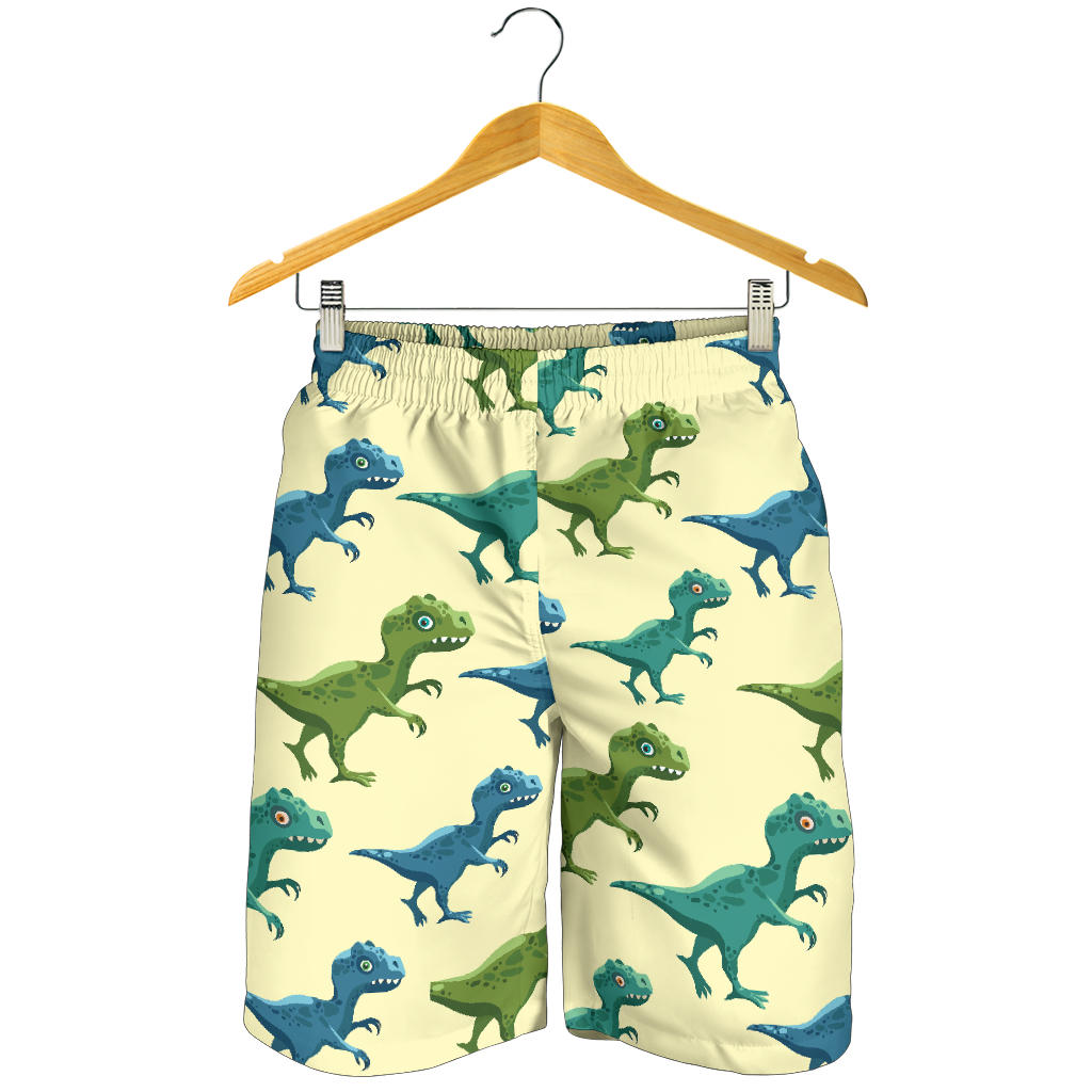 T Rex Pattern Print Design A04 Mens Shorts