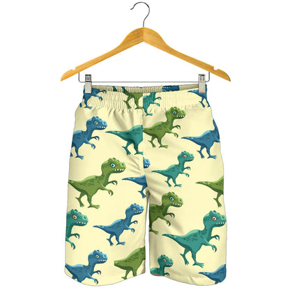 T Rex Pattern Print Design A04 Mens Shorts