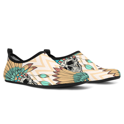 Indian Skull Pattern  Aqua Water Shoes