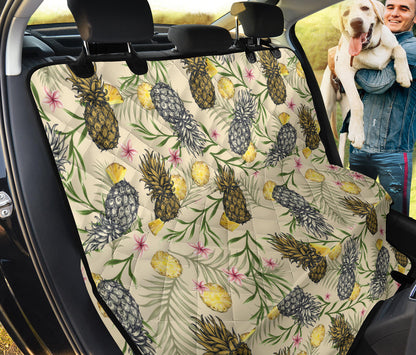 Pineapple Pattern Print Design PP012 Rear Dog  Seat Cover
