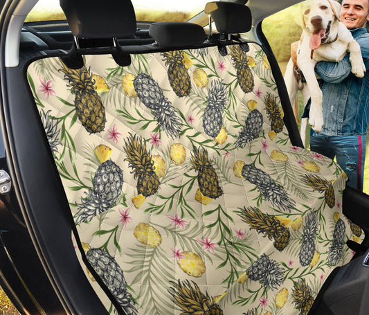 Pineapple Pattern Print Design PP012 Rear Dog  Seat Cover