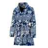 Hawaiian Themed Pattern Print Design H020 Women Bathrobe