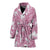 Magnolia Pattern Print Design MAG05 Women Bathrobe