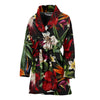 Summer Floral Pattern Print Design SF03 Women Bathrobe