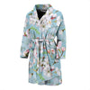 Apple Blossom Pattern Print Design AB06 Men Bathrobe