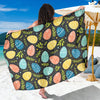 Easter Eggs Pattern Print Design RB01 Sarong Pareo Wrap