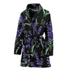 Lavender Pattern Print Design LV01 Women Bathrobe