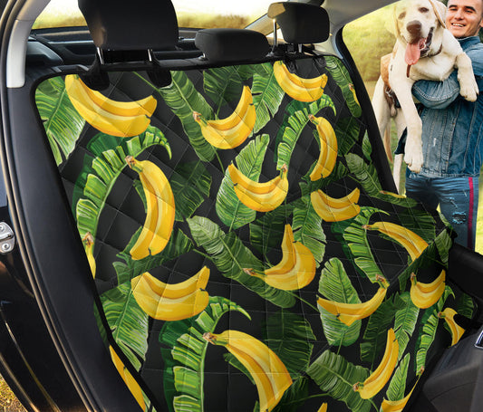 Banana Pattern Print Design BA01 Rear Dog  Seat Cover