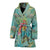 Sea Turtle Pattern Print Design T012 Women Bathrobe