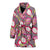 Dragonfruit Pattern Print Design DF03 Women Bathrobe