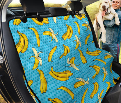 Banana Pattern Print Design BA08 Rear Dog  Seat Cover