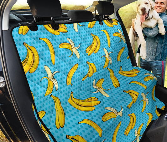 Banana Pattern Print Design BA08 Rear Dog  Seat Cover
