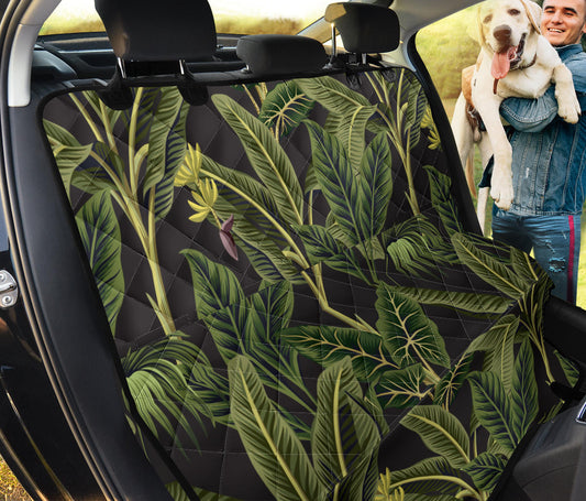 Banana Leaf Pattern Print Design BL04 Rear Dog  Seat Cover