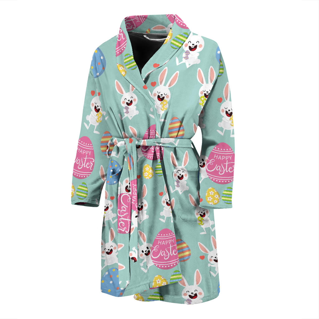 Easter Eggs Pattern Print Design RB014 Men Bathrobe