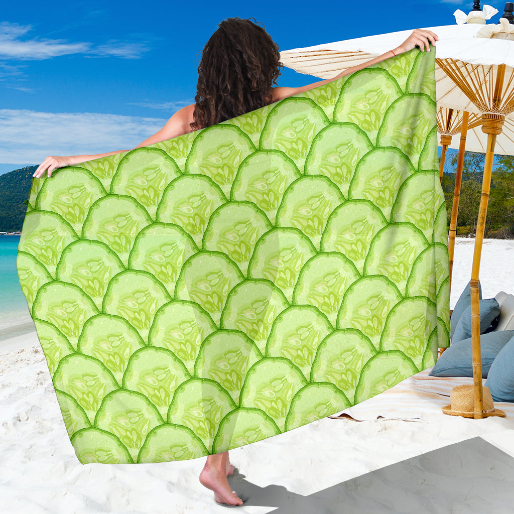 Cucumber Pattern Print Design CC04 Sarong Pareo Wrap