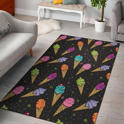 Ice Cream Pattern Print Design IC06 Area Rugs